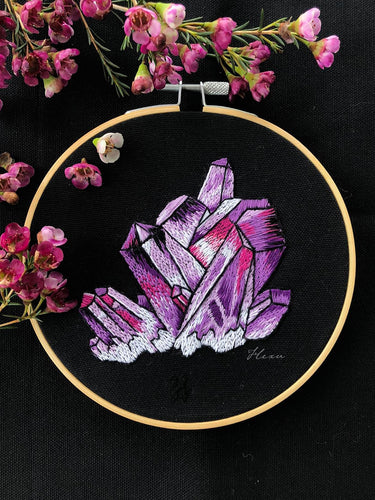 Amethyst embroidery